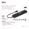 CLUB3D USB Gen1 Type-C, 6-in-1 jaotur HDMI 8K30Hz, 2xUSB Type-A, RJ45 ja 2xUSB Type-C, andme- ja PD laadimine 100 vatti