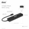 CLUB3D USB Gen1 Type-C, 6-in-1 jaotur HDMI 8K30Hz, 2xUSB Type-A, RJ45 ja 2xUSB Type-C, andme- ja PD laadimine 100 vatti