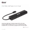 CLUB3D USB Gen1 Type-C, 6-in-1 jaotur HDMI 8K30Hz, 2xUSB Type-A, RJ45 ja 2xUSB Type-C, andme- ja PD laadimine 100 vatti