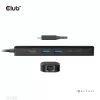 CLUB3D USB Gen1 Type-C, 6-in-1 jaotur HDMI 8K30Hz, 2xUSB Type-A, RJ45 ja 2xUSB Type-C, andme- ja PD laadimine 100 vatti