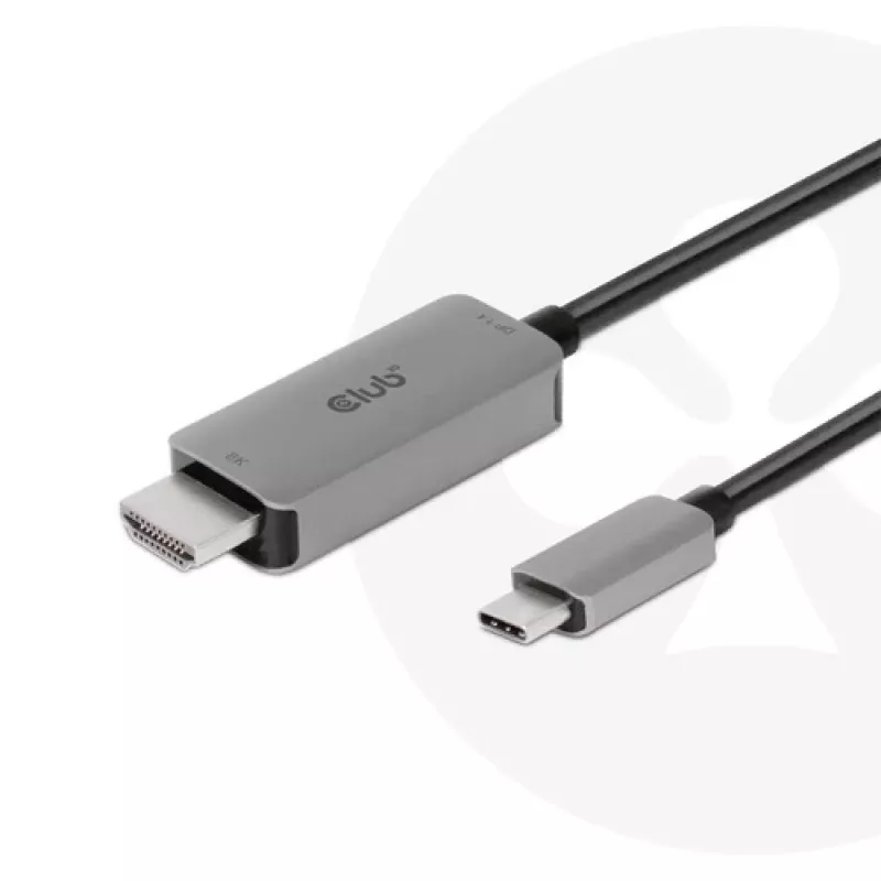 CLUB3D USB Gen2 USB-C HDMI-le 4K120Hz 8K60Hz HDR10 koos DSC1.2 aktiivkaabel M/M 3m / 9.84ft