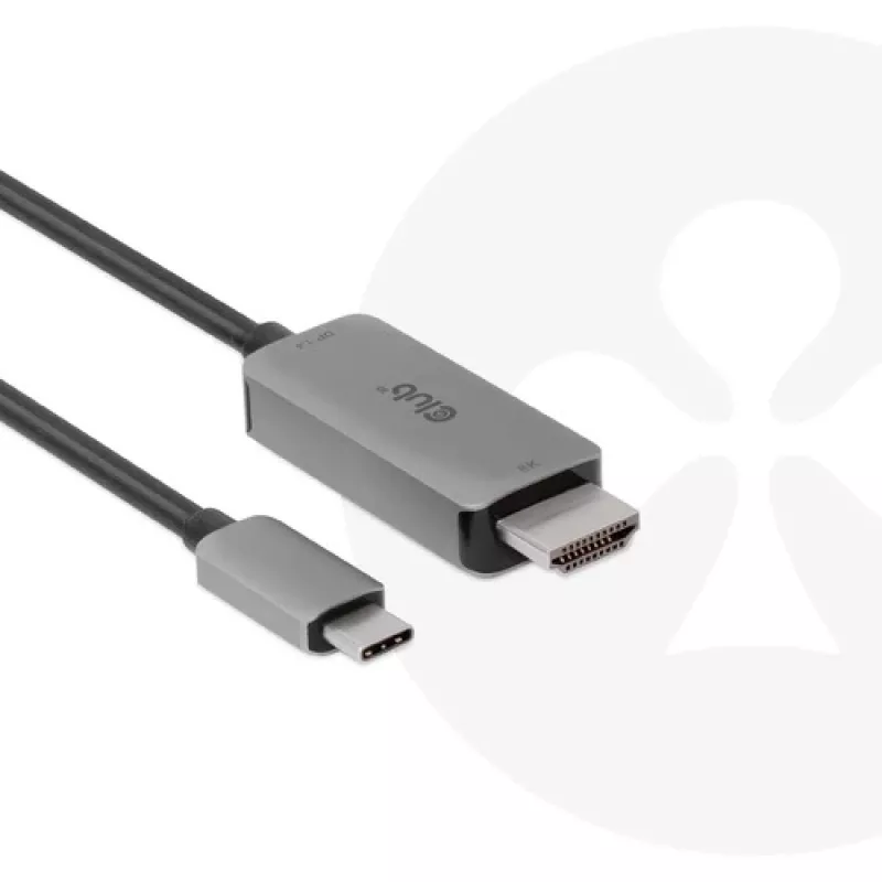 CLUB3D USB Gen2 USB-C HDMI-le 4K120Hz 8K60Hz HDR10 koos DSC1.2 aktiivkaabel M/M 3m / 9.84ft