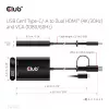 CLUB3D USB Gen1 USB-C/-A duaal-HDMI-le (4K/30Hz) / VGA-le (1080/60Hz)
