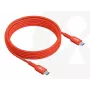 USB-C–USB-C kahesuunaline kaabel CLUB3D CAC-1573, USB4 Gen 2x2, 2 m, punane, PD kuni 240 W