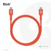 USB-C–USB-C kahesuunaline kaabel CLUB3D CAC-1573, USB4 Gen 2x2, 2 m, punane, PD kuni 240 W
