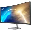 MSI Pro MP341CQ 34-tolline kumer monitor, 1500R, UWQHD (3440 x 1440), 21:9, 100Hz, VA, 4ms, HDMI, VGA, sisseehitatud kõlarid, peegeldusvastane, virvendusvastane, vähem sinist valgust, TÜV sertifikaat, VESA, Kensington, must