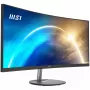 MSI Pro MP341CQ 34-tolline kumer monitor, 1500R, UWQHD (3440 x 1440), 21:9, 100Hz, VA, 4ms, HDMI, VGA, sisseehitatud kõlarid, peegeldusvastane, virvendusvastane, vähem sinist valgust, TÜV sertifikaat, VESA, Kensington, must