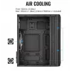 Aerocool Evo Mini RGB Micro ATX Mini Tower korpus, must, aknaga