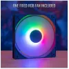Aerocool Evo Mini RGB Micro ATX Mini Tower korpus, must, aknaga