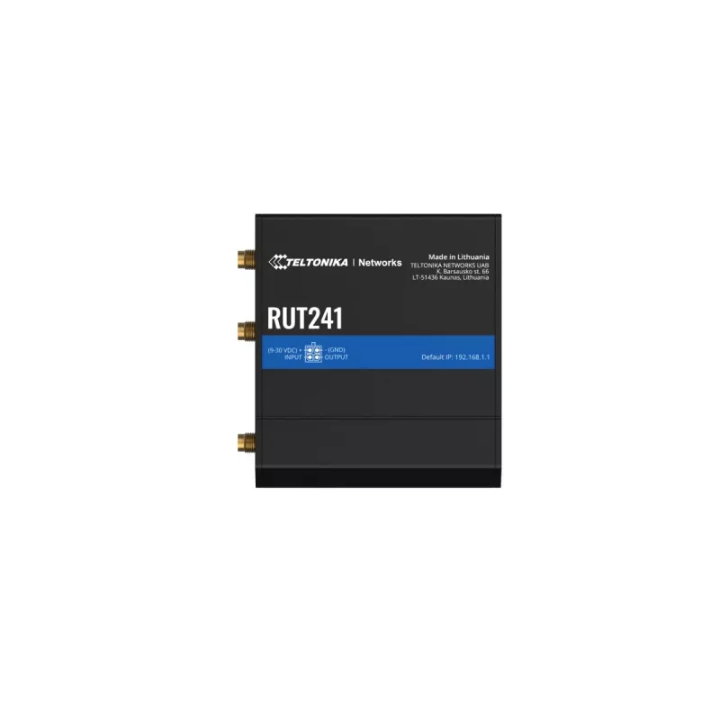 TELTONIKA RUT241 Tööstuslik 4G/LTE ruuter Wi-Fi 802.11b/g/n 2xRJ45 10/100