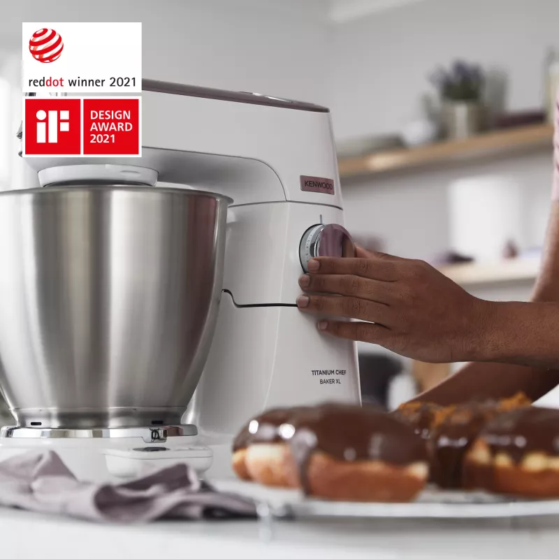 Kenwood Titanium Chef Baker XL köögikombain 1200 W 7 L Valge sisseehitatud kaaluga