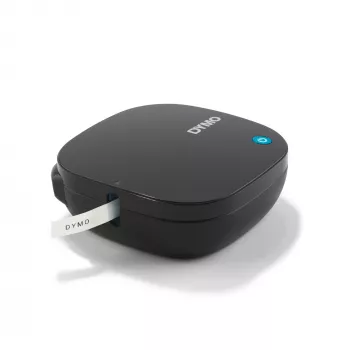 DYMO LetraTag 200B Bluetooth sildiprinter | Kompaktne sildiprinter | Ühendub Bluetooth juhtmevaba tehnoloogia abil iOS-i ja Androidiga | Komplektis 1 valge pabersildilint | Must