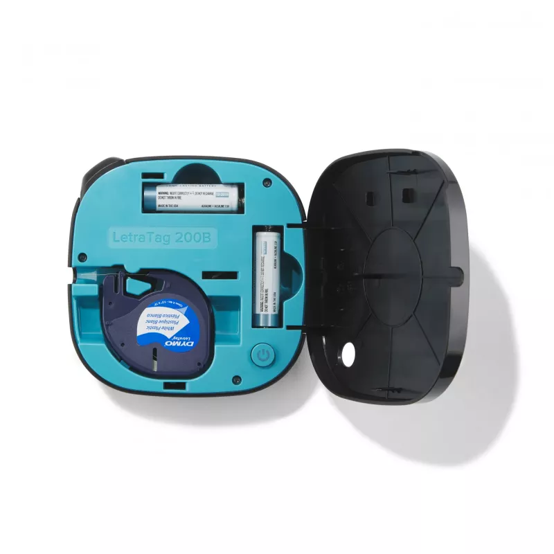 DYMO LetraTag 200B Bluetooth sildiprinter | Kompaktne sildiprinter | Ühendub Bluetooth juhtmevaba tehnoloogia abil iOS-i ja Androidiga | Komplektis 1 valge pabersildilint | Must