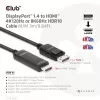 CLUB3D DisplayPort 1.4 HDMI-le 4K120Hz või 8K60Hz HDR10 kaabel M/M 3m