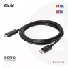 CLUB3D DisplayPort 1.4 HDMI-le 4K120Hz või 8K60Hz HDR10 kaabel M/M 3m