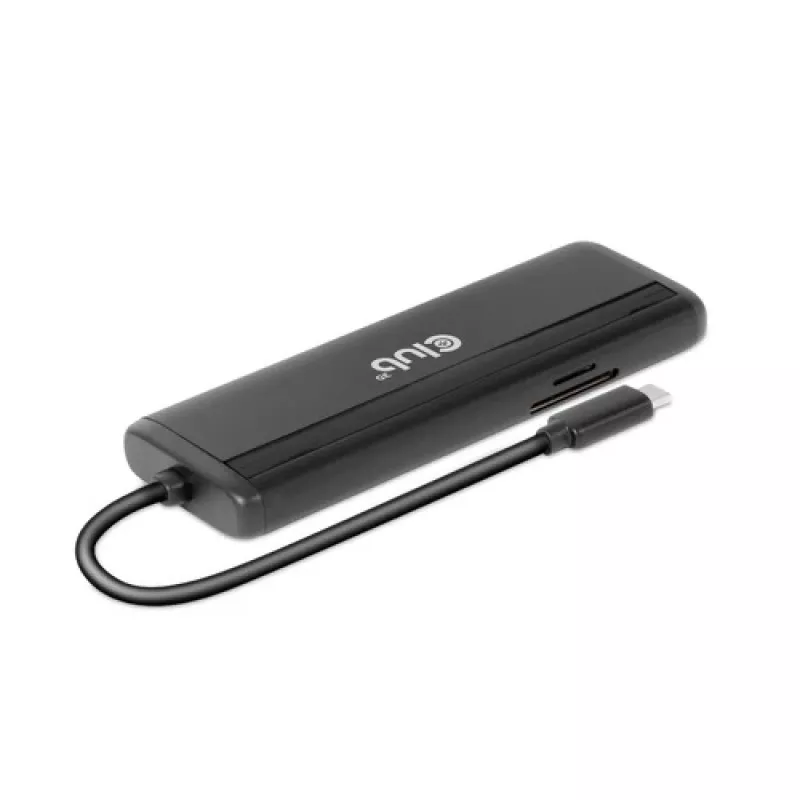 CLUB3D USB Gen 1 USB-C 8-in-1 MST Dual 4K60Hz Display Travel Dock