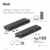 CLUB3D USB Gen 1 USB-C 8-in-1 MST Dual 4K60Hz Display Travel Dock