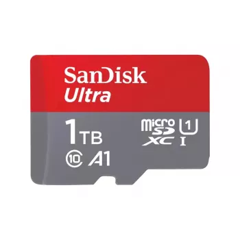 MicroSDXC välkmälu SANDISK 1TB UHS‑I U1 A1 Class 10, 150 MB/s, hall (sisaldab SD-adapterit)