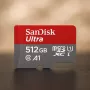 WESTERN DIGITAL SanDisk Ultra micro SDXC 512GB pluss SD-adapter 150MB/s A1 Class 10 UHS-I