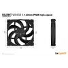 be quiet SILENT WINGS 4 | 140mm PWM suure kiirusega arvutikorpuse ventilaator 14 cm Must 1 tk