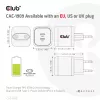 CLUB3D reisilaadija PPS 45W GaN-tehnoloogia, kahe USB Type-C pordiga, Power Delivery (PD) 3.0 tugi