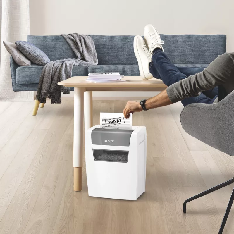 Leitz 80340000 paberihundi, osakeste lõikumine, 70 dB, 22 cm, valge