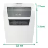 Leitz 80340000 paberihundi, osakeste lõikumine, 70 dB, 22 cm, valge