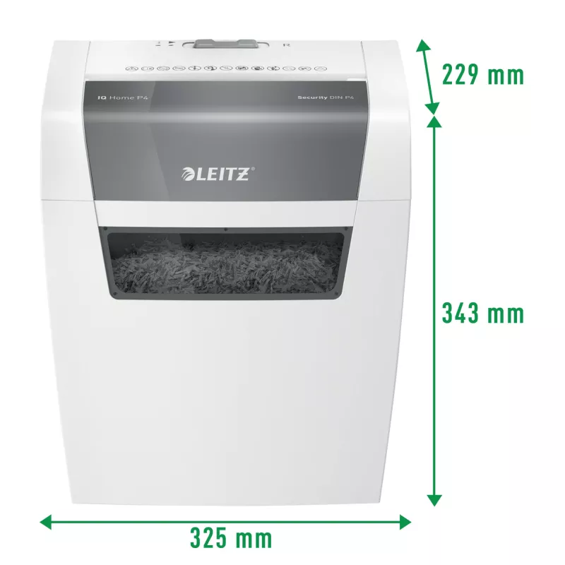 Leitz 80340000 paberihundi, osakeste lõikumine, 70 dB, 22 cm, valge