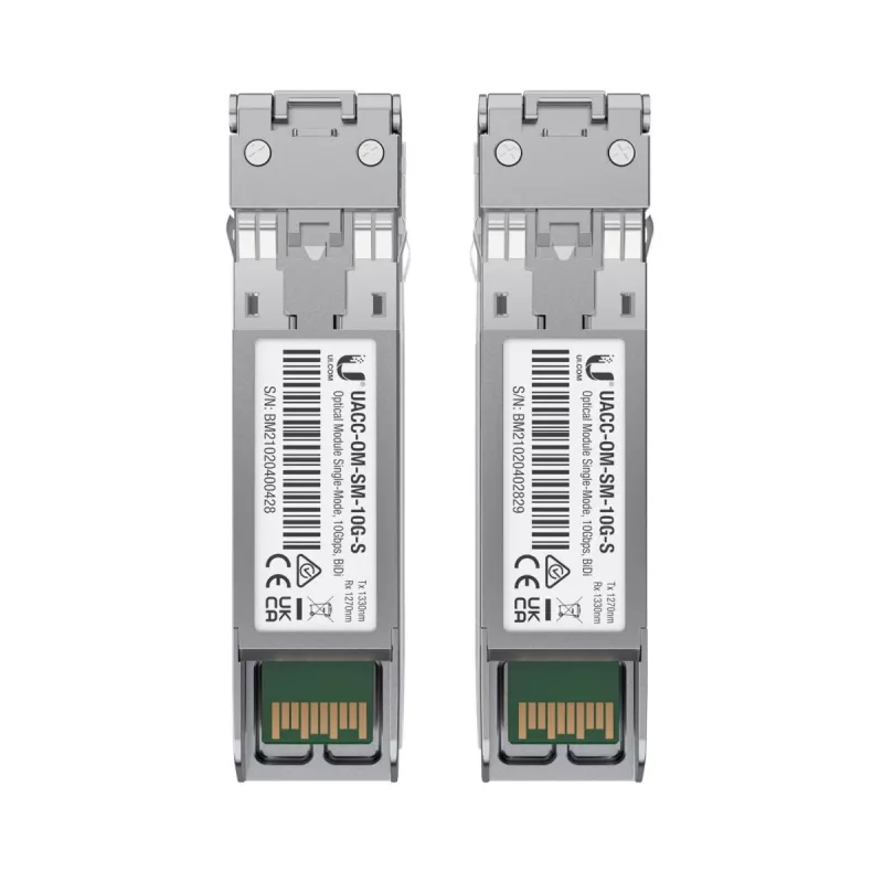 UBIQUITI NETWORKS 10gbps Sfp+ 1xlc Sm 1270/1330nm Bidi 10 km - 2-pakk (uf-sm-10g-s)