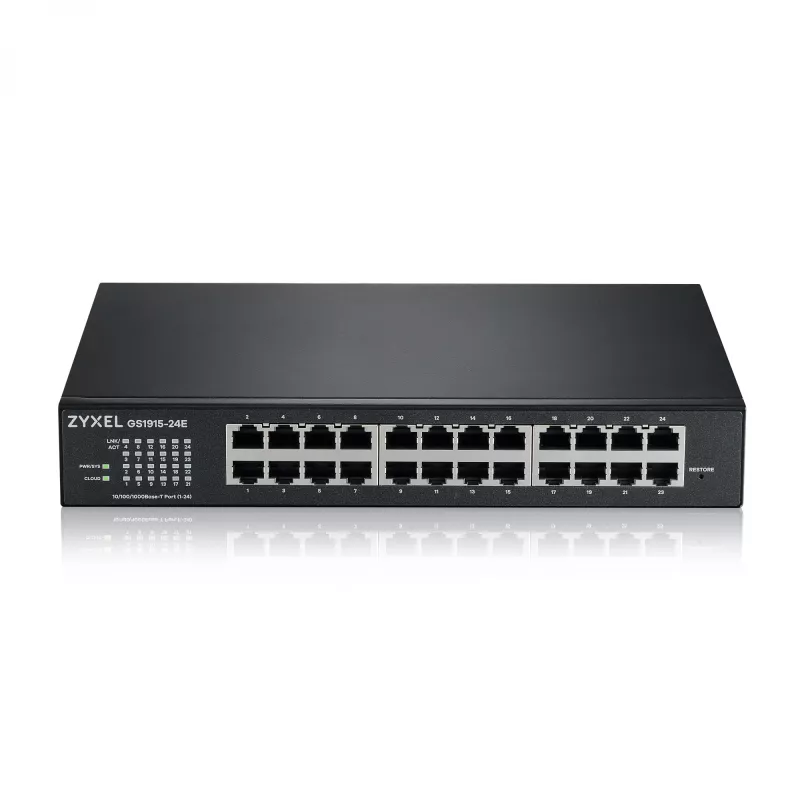 Hallatav lüliti Zyxel GS1915-24E L2 Gigabit Ethernet 24 porti 1U must