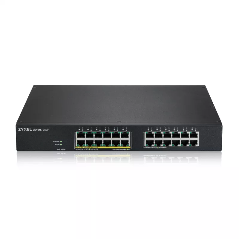 Zyxel GS1915-24EP Hallatav L2 Gigabit Ethernet (10/100/1000) Power over Ethernet (PoE) 1U Must