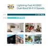 TP-Link Omada AX3000 seinakarbi WiFi 6 pääsupunkt, 2,4 GHz, 5 GHz, 3000 Mbit/s, SNMP, SSH, WPA-Enterprise, WPA2-Enterprise, 10,100,1000 Mbit/s