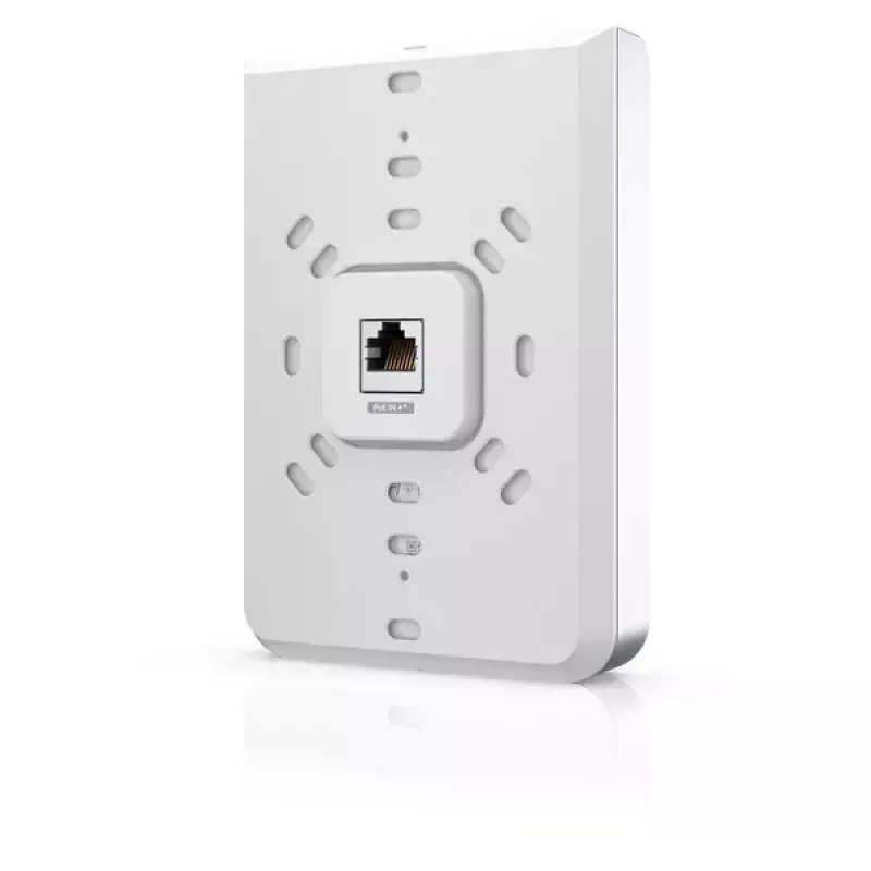 Pöördpunkt UBIQUITI Unifi 6 Seina-sisene U6-IW — kaheribaline 2,4/5 GHz, 4800 Mbit/s, 5x RJ-45, PoE, valge