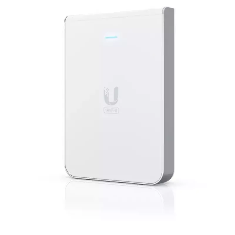 Pöördpunkt UBIQUITI Unifi 6 Seina-sisene U6-IW — kaheribaline 2,4/5 GHz, 4800 Mbit/s, 5x RJ-45, PoE, valge