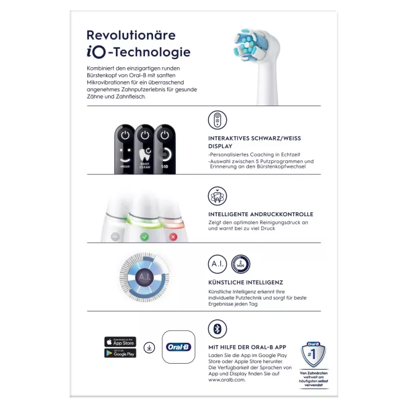 Oral-B 445234 elektriline hambahari täiskasvanutele vibreeriv valge