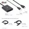 CLUB3D HDMI + Micro USB to DisplayPort™ 4K120Hz või 8K30Hz M/F aktiivne adapter