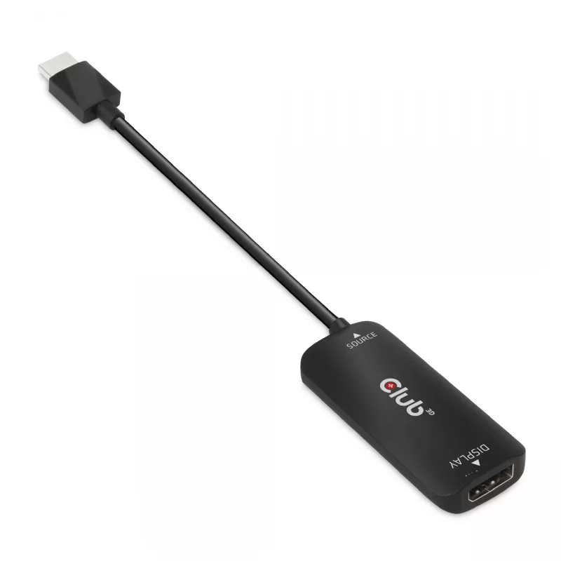CLUB3D HDMI + Micro USB to DisplayPort™ 4K120Hz või 8K30Hz M/F aktiivne adapter