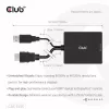 CLUB3D HDMI + Micro USB to DisplayPort™ 4K120Hz või 8K30Hz M/F aktiivne adapter