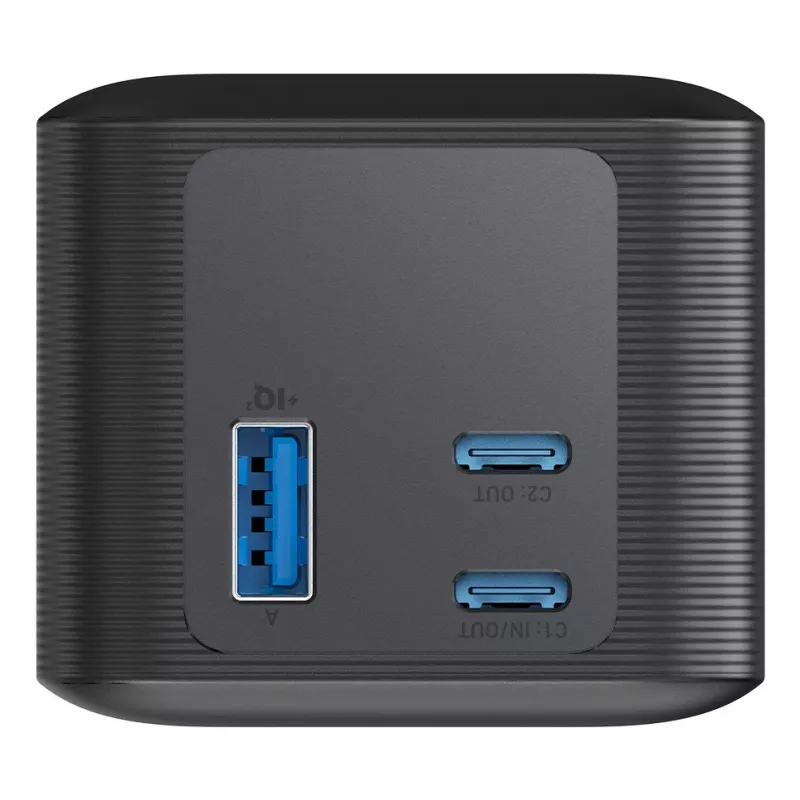 Kaasaskantav laadija Anker 737 (A1289011) — 24000 mAh, 140W, 2× USB-C + 1× USB-A, hõbe/must