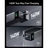 Kaasaskantav laadija Anker 737 (A1289011) — 24000 mAh, 140W, 2× USB-C + 1× USB-A, hõbe/must