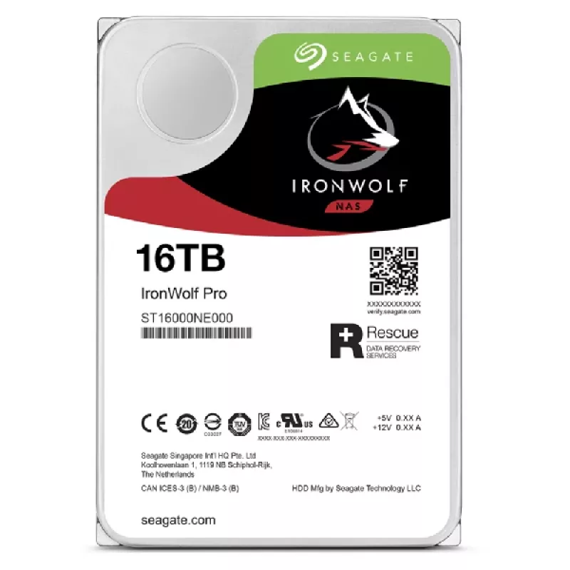 Seagate IronWolf Pro ST16000NT001 sisemine kõvaketas 16 TB 7200 RPM 256 MB 3,5 tolli Serial ATA III