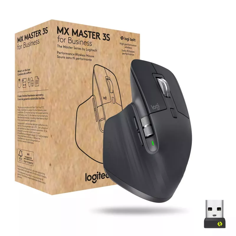 LOGITECH Mx Master 3s For Business - Juhtmevaba Bluetooth hiir - Grafiit