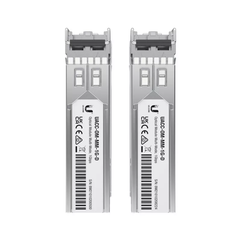UBIQUITI NETWORKS 1.25gbps Sfp 2xlc Mm 850nm 550m - 2 pakend (uf-mm-1g)
