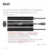 CLUB3D USB4™ Gen3x2 Type-C, 6-ühes jaotur HDMI™ 8K60Hz või 4K120Hz, 2xUSB Typee-A(10G), Ethernet RJ45(2.5G) ja 2xUSB Type-C, 1x Data(10G) ja 1xPD3.0 laadimine 100 W