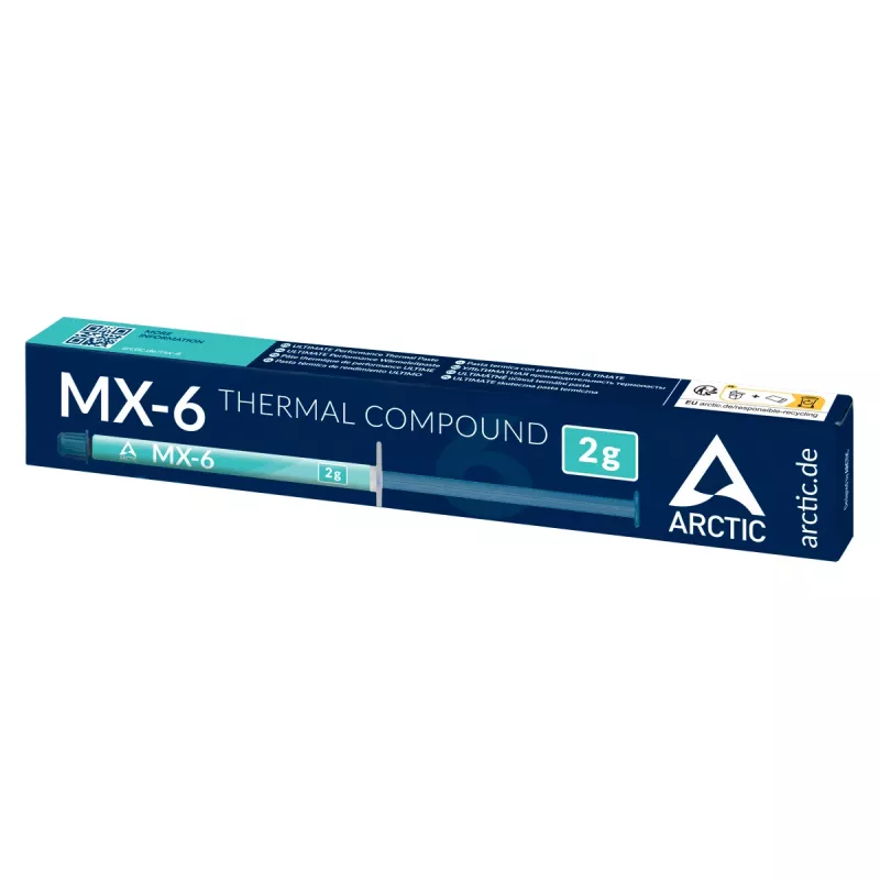 ARCTIC MX-6 ULTIMATE Performance termopasta, Termopasta, Hall, 2 g, 1 tk, 23 mm, 152 mm