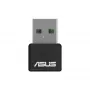Võrguadapter ASUS USB-AX55 Nano AX1800 Wi‑Fi 6 kaheribaline USB juhtmevaba adapter, 1800 Mbps, must