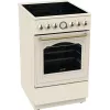 Vabaltseisev pliit Gorenje GECS5B70CLI, elektriline keraamiline pliit 4 tsooni, 70 L ahi, elevandiluu, 500 mm laius