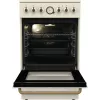 Vabaltseisev pliit Gorenje GECS5B70CLI, elektriline keraamiline pliit 4 tsooni, 70 L ahi, elevandiluu, 500 mm laius
