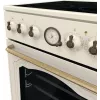 Vabaltseisev pliit Gorenje GECS5B70CLI, elektriline keraamiline pliit 4 tsooni, 70 L ahi, elevandiluu, 500 mm laius
