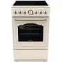 Vabaltseisev pliit Gorenje GECS5B70CLI, elektriline keraamiline pliit 4 tsooni, 70 L ahi, elevandiluu, 500 mm laius